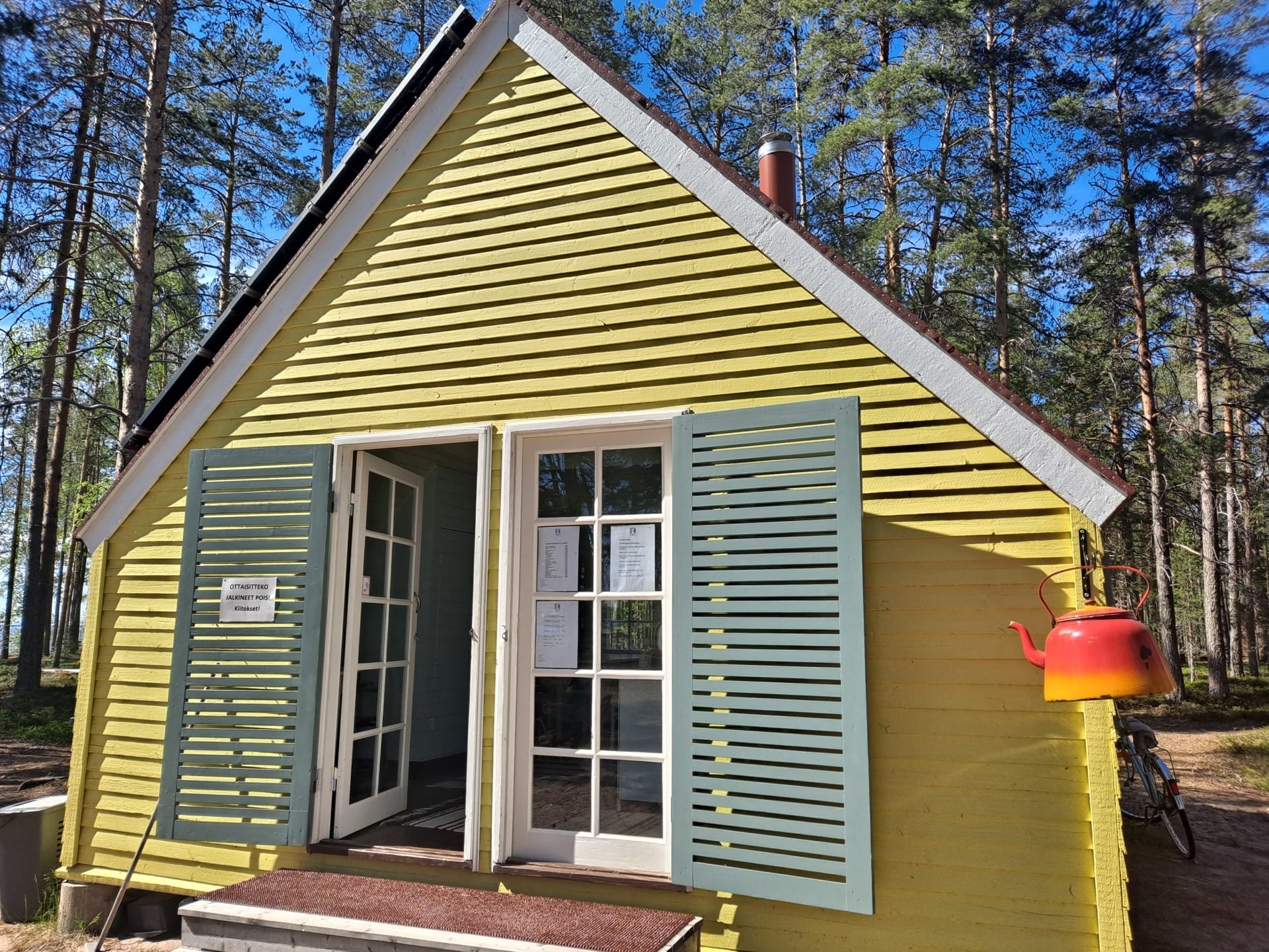 Summer cafeteria in Ärjä Island