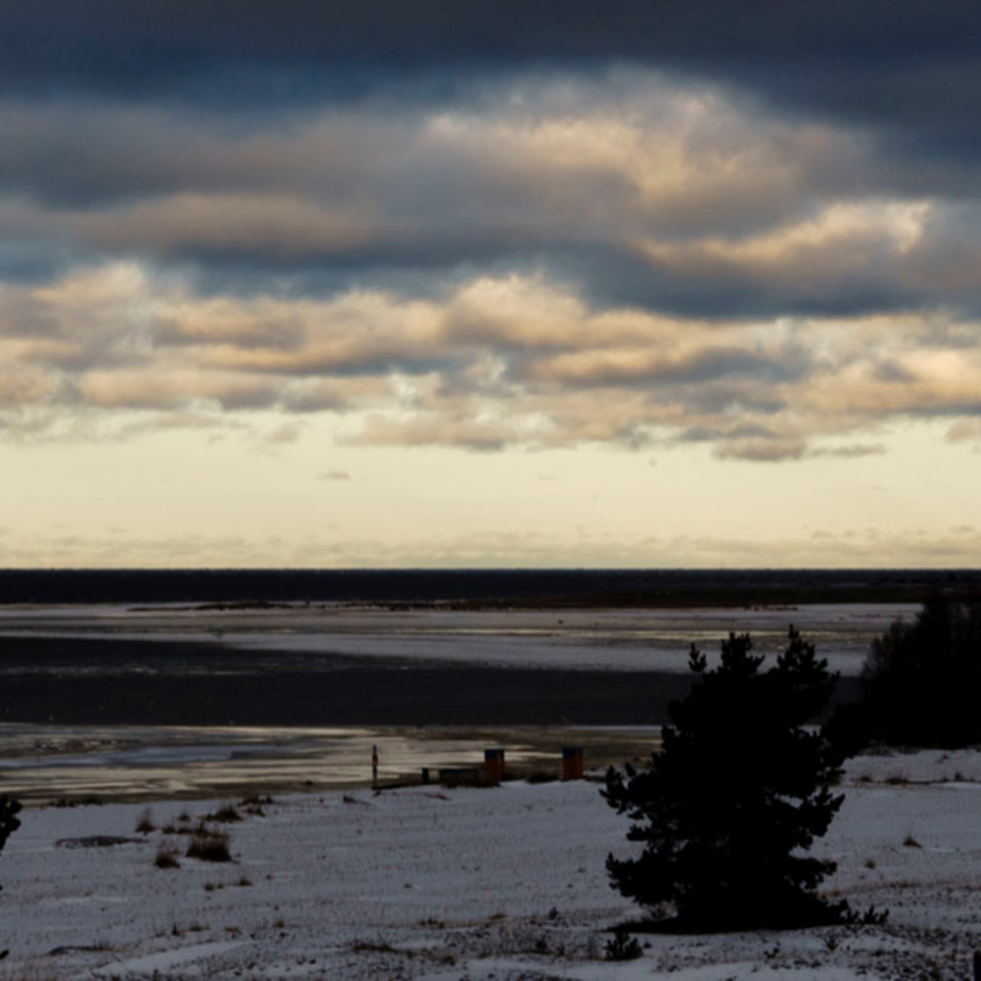 Seascape of Kalajoki Hiekkasärkät on a Cloudy Afternoon