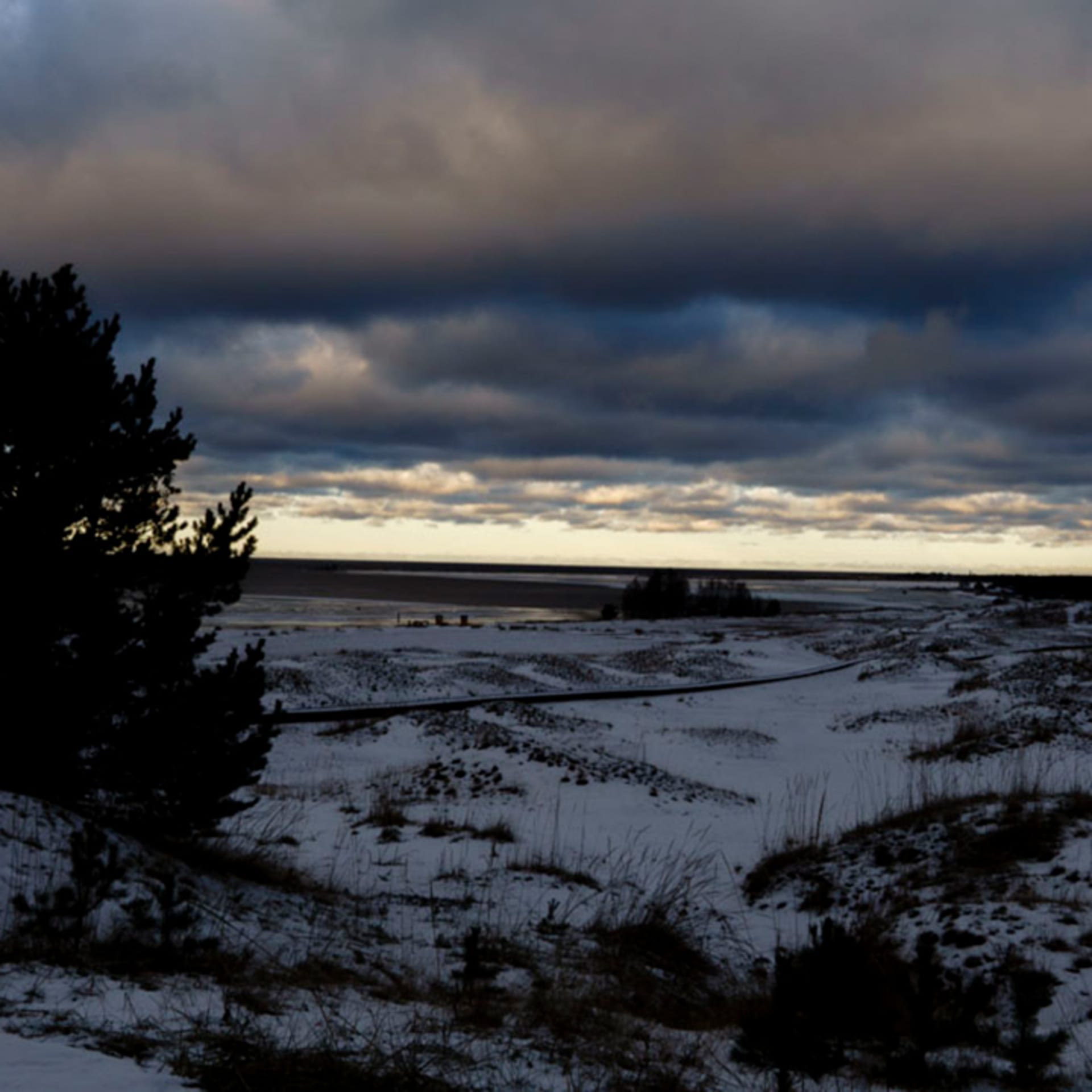 Seascape of Kalajoki Hiekkasärkät on a Cloudy Afternoon