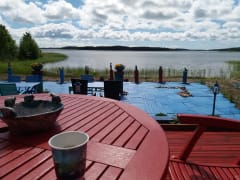 Coffee break on the seafront terrace