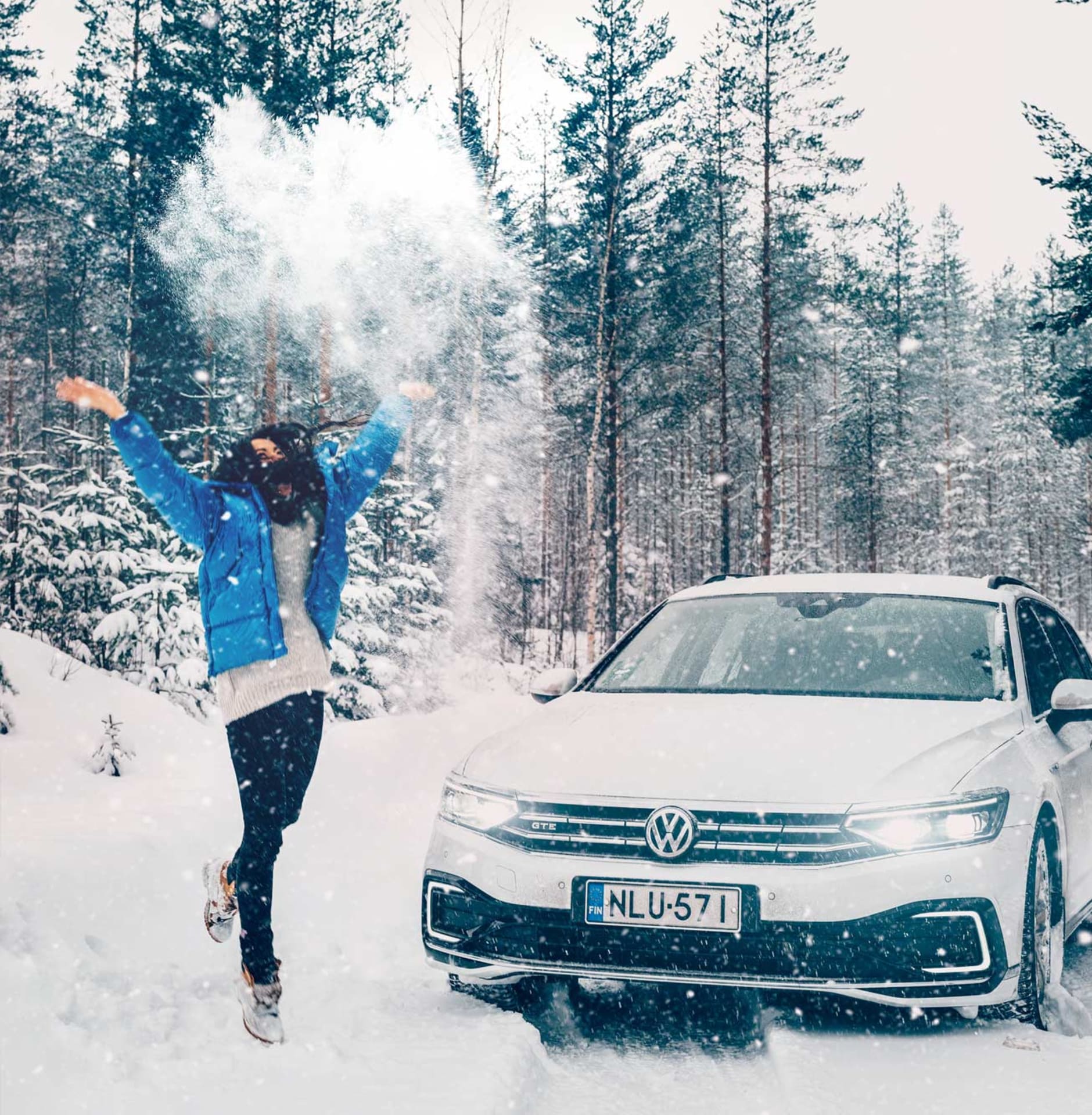 Car and happy customer