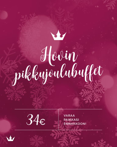 Pikkujoulubuffet Raahen Hovissa