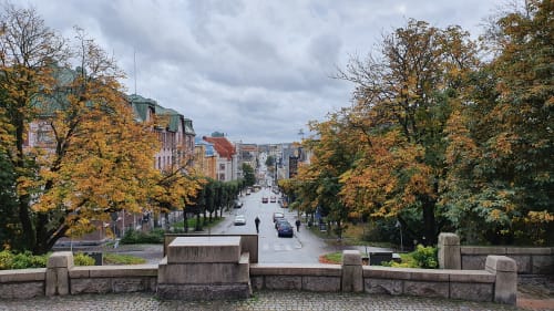 View from the start point at the top of Aurakatu Street