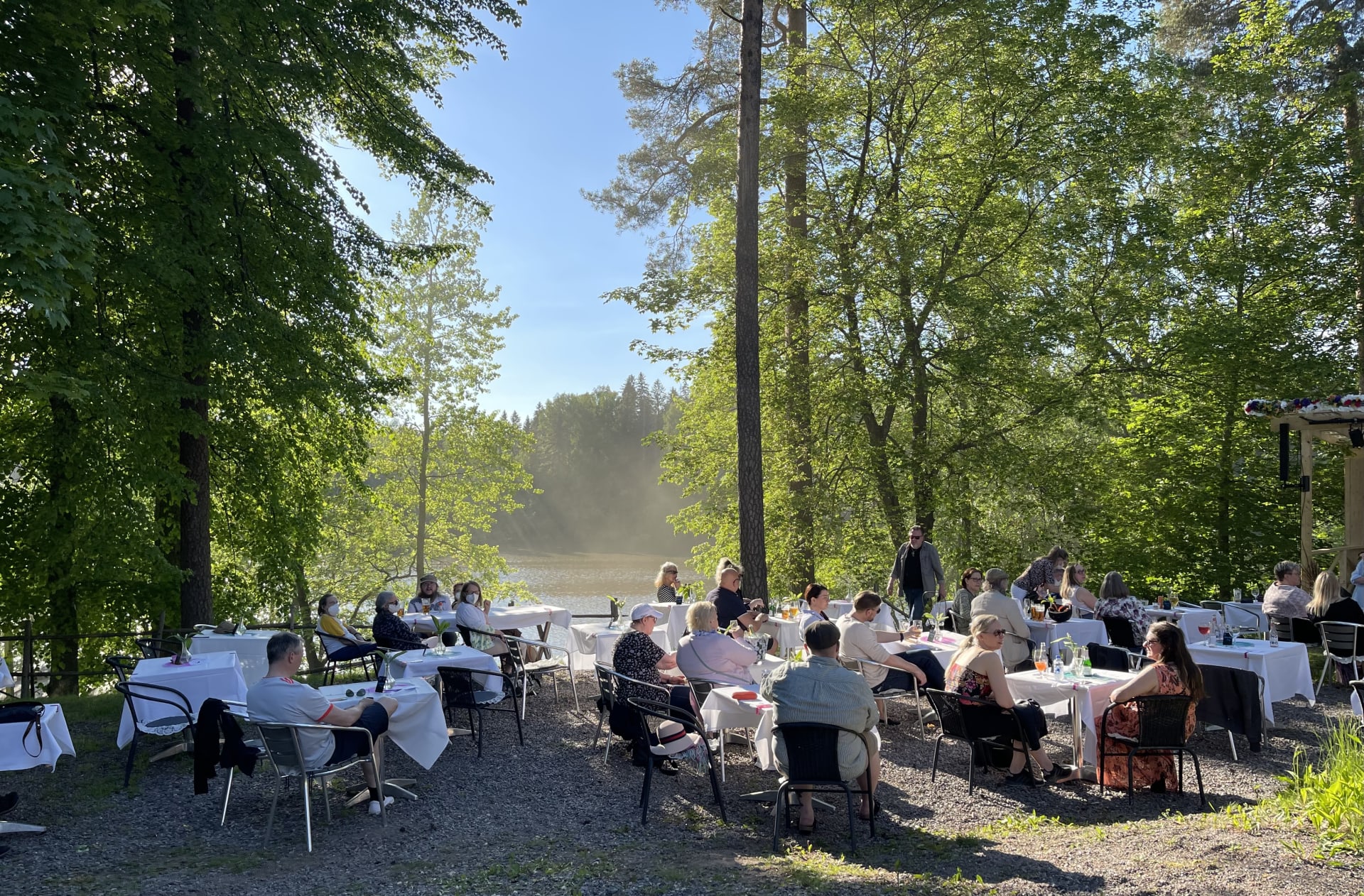 Impivaara garden's terrace