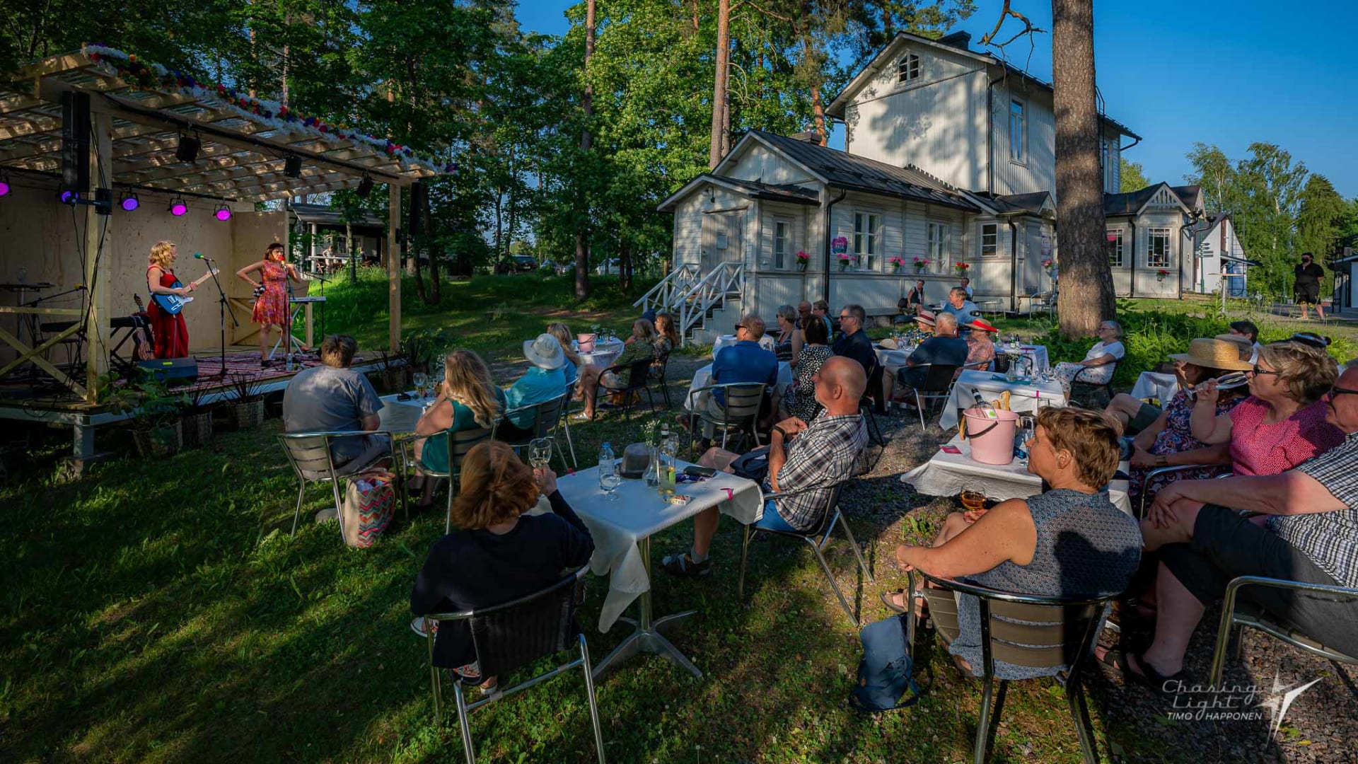 Impivaara garden's terrace