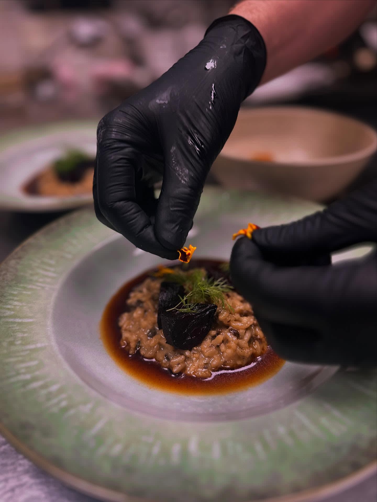 Suppilovahverorisotto.