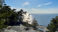 View to the sea from the Porkkala cliffs