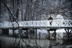 The love bridge at Mustio Manor park - Rakkaudensilta Mustion Linnan puistossa